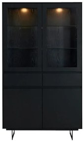 Tokyo Display Cabinet Black Oak