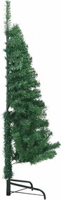 vidaXL Τεχνητά χριστουγεννιάτικα δέντρα PVC, Steel Green