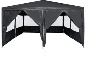 vidaXL Σκηνή Πάρτυ Ανθρακί 400 x 400 x 266 εκ Πολυαιθυλένιο