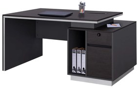 Professional Office with Right closet Rosewood  180x80x76cm