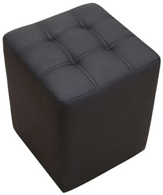 Σκαμπό Cube 40.0120 35x35x42cm Black