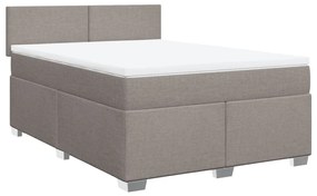 ΚΡΕΒΑΤΙ BOXSPRING ΜΕ ΣΤΡΩΜΑ TAUPE 160X200 ΕΚ. ΥΦΑΣΜΑΤΙΝΟ 3288236