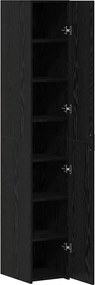 vidaXL Highboard Μαύρη Οξυά 30 x 42,5 x 185 εκ