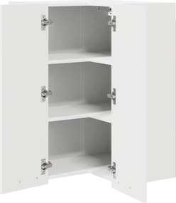 vidaXL Κρεμαστό ντουλάπι Λευκό 57 x 57 x 80 εκ. Επεξεργασμένο ξύλο