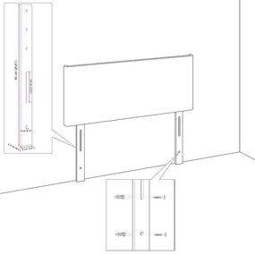 vidaXL Υφασμάτινο Κεφαλάρι Geometric με κεφαλάρι Μπλε 180 cm ύφασμα
