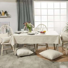 Τραπεζομάντηλο Guensa 11 Beige-Grey Teoran 135X135cm Cotton-Polyester