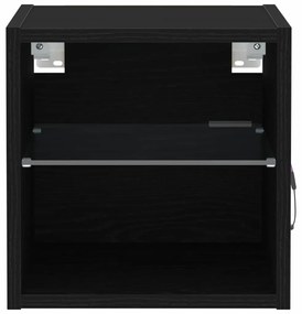 vidaXL Ντουλάπι TV 2 pcs Μαύρο 30 x 28.5 x 30 εκ. Επεξεργασμένο ξύλο