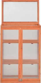 vidaXL Θερμοκήπιο 75 x 47 x 109 εκ. Ξύλινο