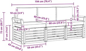 vidaXL Σετ Καναπέ 3 τμχ. Άσπρο και Ανθρακί Polyester