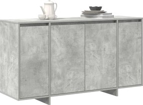 vidaXL Πλαϊνό γραφείο Σκυρόδεμα Γκρι 135 x 41 x 75 εκ