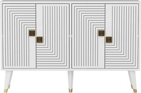 Μπουφές Λευκό / Χρυσό AHART 120x30x80