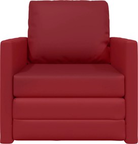vidaXL Κρεβάτι καναπές 60cm Κόκκινο Δερματίνη