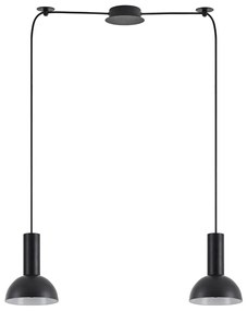 Φωτιστικό Οροφής Δίφωτο Homelighting 77-8557 Black