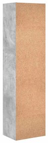 vidaXL Βιβλιοθήκη Γκρι Σκυροδέματος 40x30x152 εκ. Επεξεργ. Ξύλο