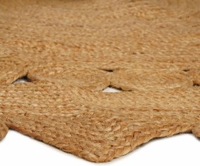 vidaXL Χαλί Καφέ Ø 240 εκ. Γιούτα