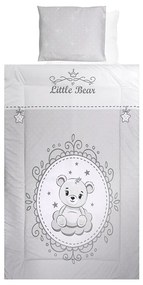 Σετ Σεντόνια Κούνιας 3τεμ. 70x140cm  Little Bear Grey 10420015903  Lorelli