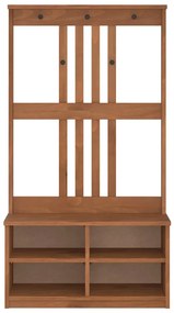 vidaXL Δέντρο χωλ "SANDNES" 87x40x159,5 εκ. Πεύκο μασίφ ξύλο