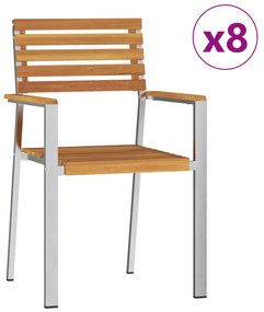 vidaXL Σετ τραπεζαρίας κήπου  9 τεμαχίων Συμπαγές ξύλο ακακίας