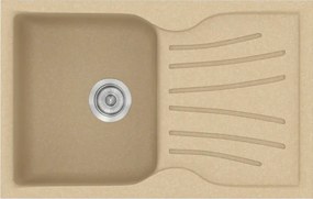 Sanitec Classic 327 (78×50) - Γρανιτένιος νεροχύτης - Granite Cappuccino