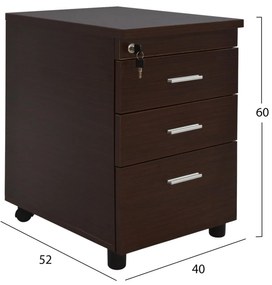 Σύνθεση Γραφείου C10206.02L Σετ 2τμχ. σε Wenge χρώμα
