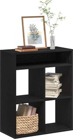 vidaXL Βιβλιοθήκη με 5 Ράφια Μαύρη 66x31x80 εκ. Επεξεργασμένο Ξύλο