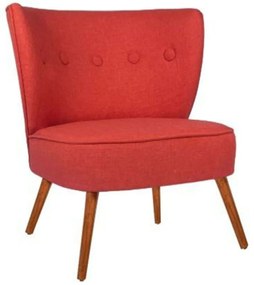 Πολυθρόνα Bienville 558ZEN1109 80x72x77cm Tile Red Polyester,Wood