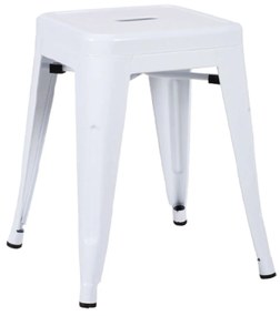 Σκαμπό Relix White Ε5195 39Χ39X45 cm Metal