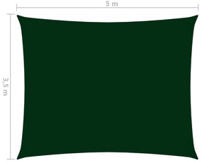 Πανί Σκίασης Ορθογώνιο Σκ. Πράσινο 3,5 x 5 μ. από Ύφασμα Oxford - Πράσινο