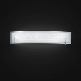 Φωτιστικό Τοίχου - Απλίκα 6488 B LC 21W Led 3000K 60x12cm White Perenz Μέταλλο,Γυαλί