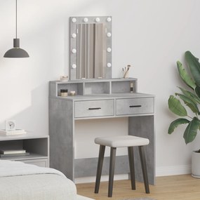 vidaXL Τραπέζι περιποίησης Γκρι 79 x 41 x 140 εκ. Επεξεργασμένο ξύλο