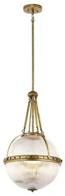 Κρεμαστό Φωτιστικό Οροφής 3xE14 Aster Elstead Lighting-KL-ASTER-P-NBR-Ορείχαλκος KL-ASTER-P-NBR