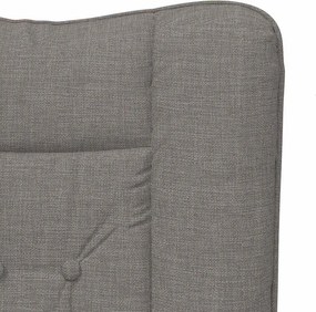 vidaXL Πολυθρόνα Taupe 63 x 67 x 94 εκ. Ύφασμα και κόντρα πλακέ