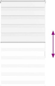 vidaXL Ζέβρα τυφλή Καφέ Πλάτος υφάσματος 70,9 εκ. Πολυεστέρας