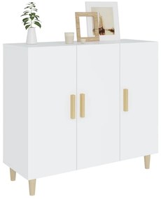 vidaXL Μπουφές Λευκός 90 x 34 x 80 εκ. από Επεξεργασμένο Ξύλο