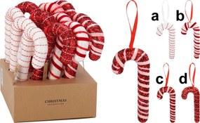 Χριστουγεννιάτικο Στολίδι Μπαστουνάκι 32cm σε 4 σχέδια 174657 (d)