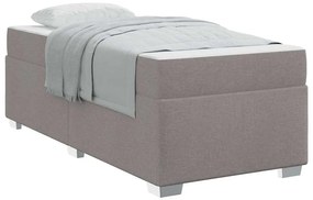 vidaXL Σκελετός Κρεβατιού Άλλο Taupe 90 x 200 cm ύφασμα