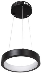 Φωτιστικό Οροφής Nemesis 61152 Led 20W Φ25cm Black GloboStar Metal