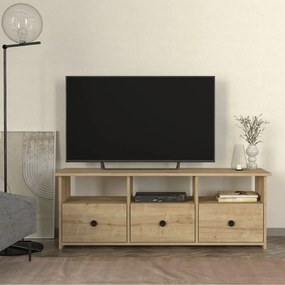 Έπιπλο τηλεόρασης Mahen Megapap χρώμα sapphire oak 140x35x49,8εκ.-GP042-0262,1