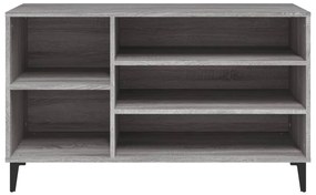 vidaXL Παπουτσοθήκη Γκρι Sonoma 102x36x60 εκ. από Επεξεργασμένο Ξύλο
