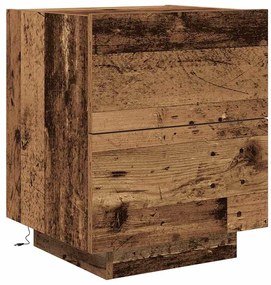 vidaXL Κομοδίνο Παλαιό ξύλο 45 x 40 x 55 εκ Επεξεργασμένο ξύλο