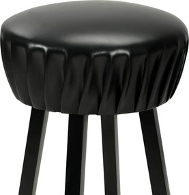 vidaXL Καρέκλες Μπαρ 2 τεμ. Μαύρες από Συνθετικό Δέρμα