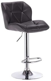 Σκαμπό Bar 86 Margo 43.0201.S (Σετ 2τμχ) 42x49x109cm Black Metal, Technoderma