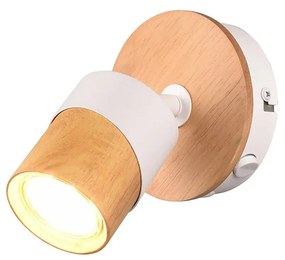 Σποτ Trio Lighting Aruni 801170131 Ξύλο - Λευκό Ματ