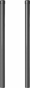 vidaXL Στύλος Περιφράξεων 2 pcs Γκρι 80 cm Ατσάλι με Επικάλυψη Πούδρας