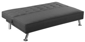 Καναπές Κρεβάτι EUROPA Ύφ.Ανθρακί 176x82x80cm Bed:176x102x40cm