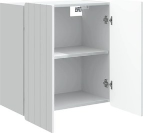 vidaXL Τοίχου Ντουλάπα Λευκό 59 x 31 x 64 εκ. Επεξεργασμένο Ξύλο
