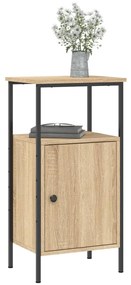 vidaXL Κομοδίνο Sonoma Δρυς 41 x 31 x 80 εκ. από Επεξεργασμένο Ξύλο