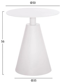 Σετ Κήπου Σαλόνι OREGO 3 τεμ. C21106.02 Αλουμίνιο σε Λευκό 58x55x83 εκ.