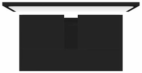 vidaXL Σετ Επίπλων Μπάνιου Μαύρο από Μοριοσανίδα