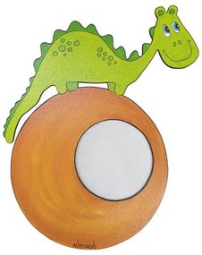 Harti - Harti Παιδικό Φωτιστικό Επίτοιχο - Απλίκα Με Δεινόσαυρο 1xΕ14 Πράσινο-Καφέ HART007-4